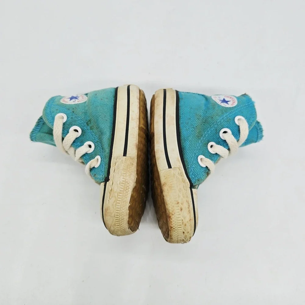 Vintage 70s 80s Converse Chuck Taylor Size 3 All Star Blue Kids Made In Korea